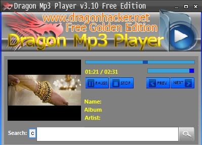 dragon mp3 player video display