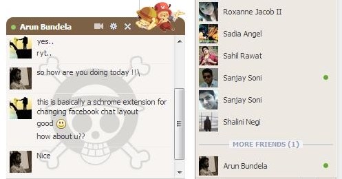 facebook chat layout chatting
