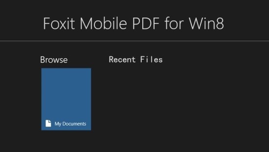how to use Foxit PDF reader for Windows 8