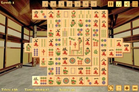 mahajong ace game screen
