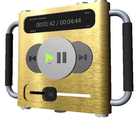 3D Audio Player front