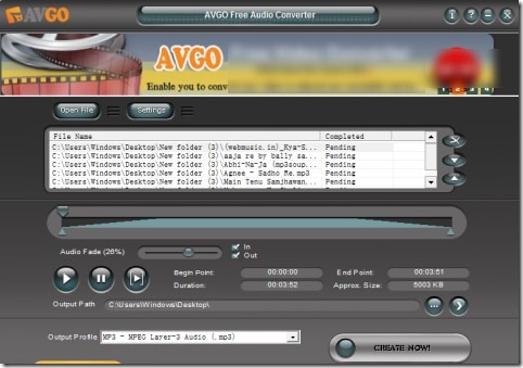 AVGO Free Audio Converter 01 audio video conversion software