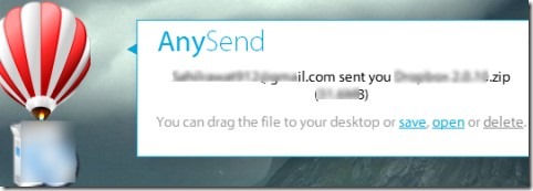 AnySend 04 software for sharing large files