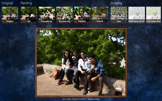 Artistry Free Windows 8 Photo Effect App