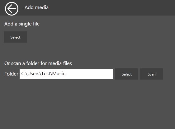 BitGriff Advanced Media Player adding folders to gallery