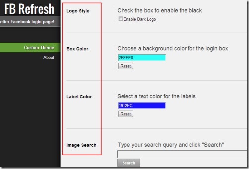FB Refresh 02 customize Facebook login page