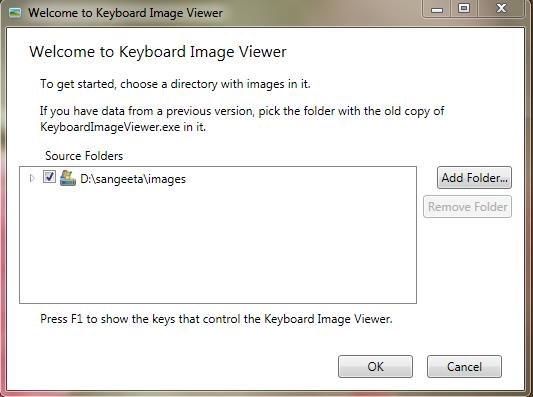 Keyboard Image Viewer interface