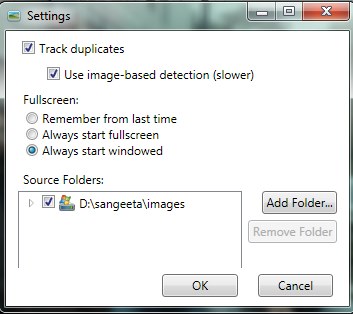 Keyboard Image Viewer settings