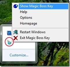 Magic Boss Key 03 hide programs