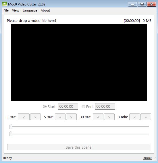 Moo0 Video Cutter default widnow