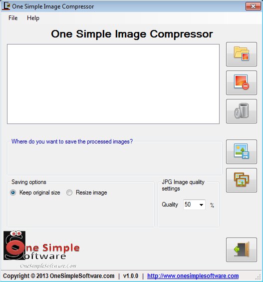 One Simple Image Compressor default image