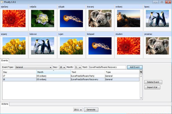 Pically selected files