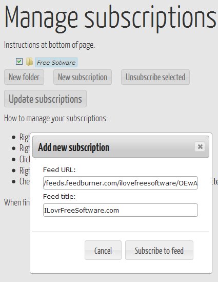 Reedah adding subscription