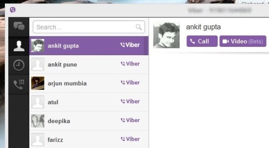 ScreenShot viber of windows