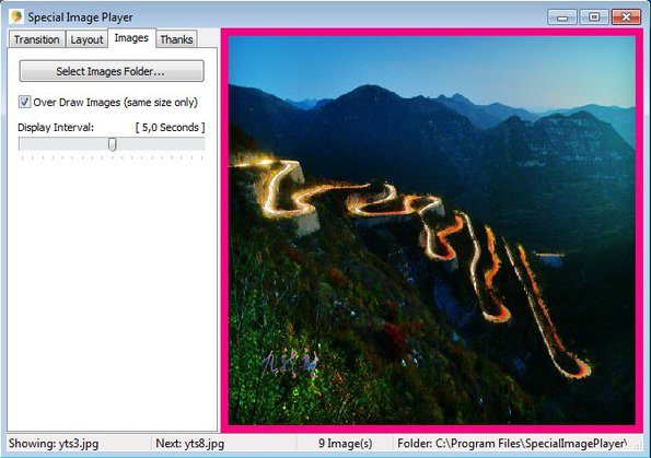 Simple Image Player selecting images