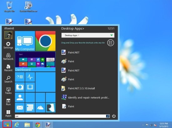 Start Menu Reviver windows 8