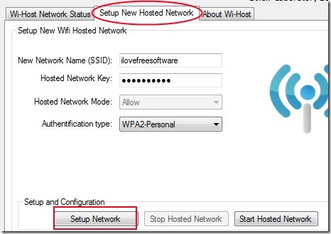 Wi-Host 03 create wi-fi hotspot