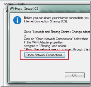 Wi-Host 04 create wi-fi hotspot