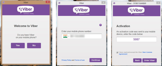 how to setup viber for windows