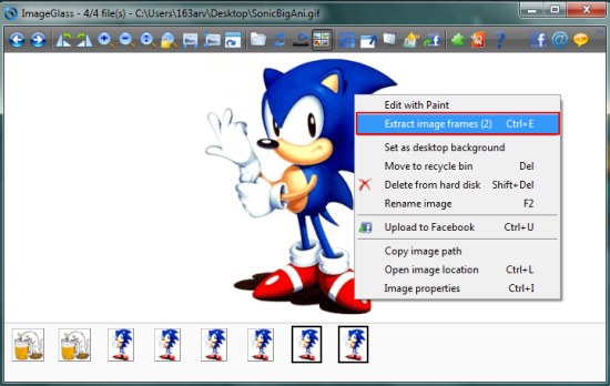 imageglass extract gif frames
