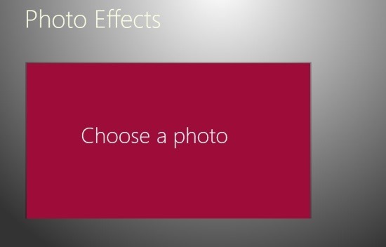 load picture Windows 8 Photo Effects