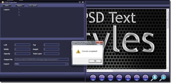 psd exporter convert complete