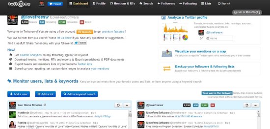 twitonomy dashboard