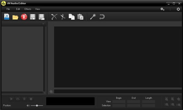 AV Audio Editor default window