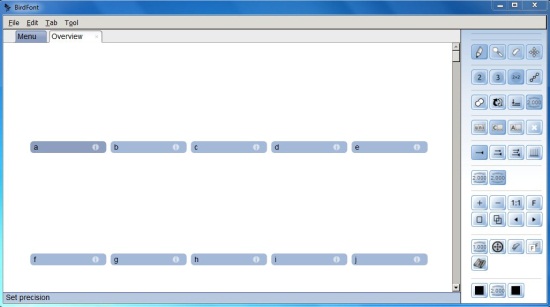 Birdfont overview