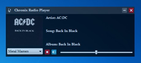 Chronix Radio Player default window