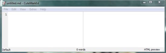 CuteMarkEd program window