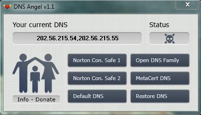 DNS Angel interface
