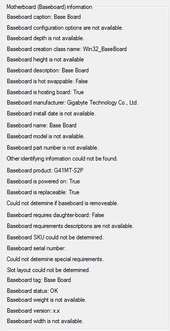 DetectCPU motherboard