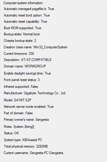 DetectCPU system