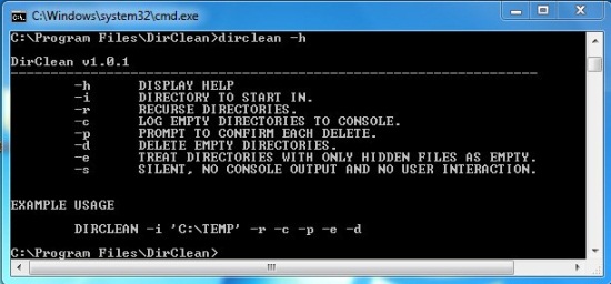 DirClean help