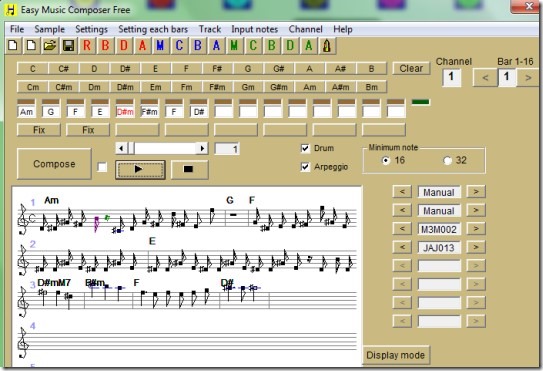 Easy Music Composer Free 01