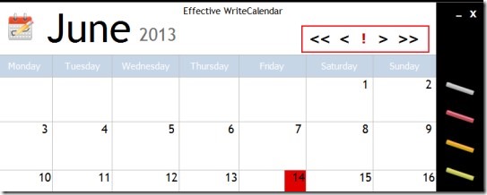 Effective WriteCalendar 03 writable calendar for desktop