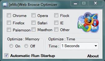 [Emo]Web Browser Optimizer interface