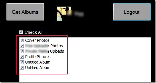 FB Album Downloader 03 download Facebook albums to your PC