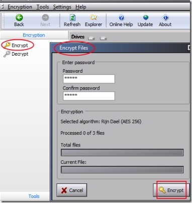 File Encryption 02 encrypt files with password