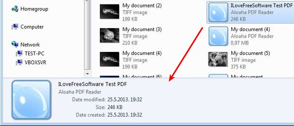 File Metadata default window