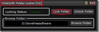 Folder Locker [V2] 01 lock folders in Windows