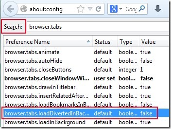 Force links to open in background in Firefox 02