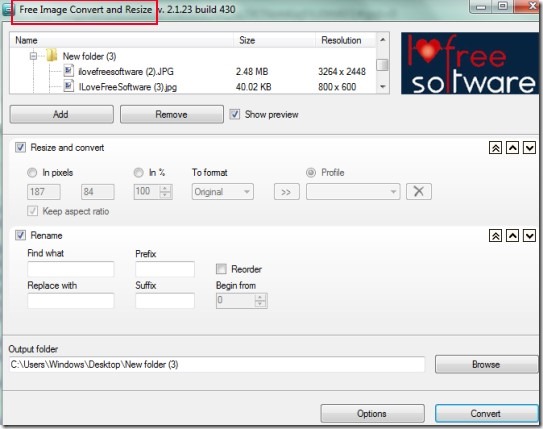 Free Image Convert and Resize 01 resize images in batch