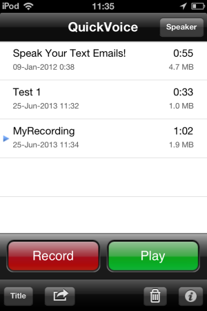 QuickVoice® Recorder-voice recorder for iPhone, iPod and iPad