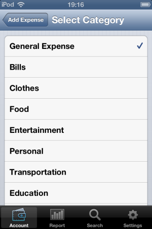 iSPending-add to categories-Expense tracker