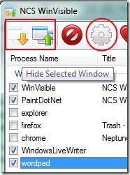 NCS WinVisible 02 free software to hide application