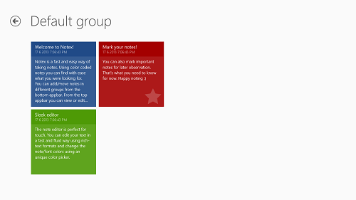 Notex group view