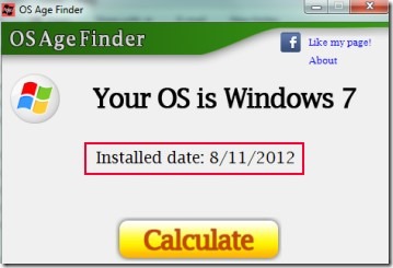 OS Age Finder 02 find OS installation date