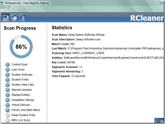 RCleaner 01 clean Windows registry